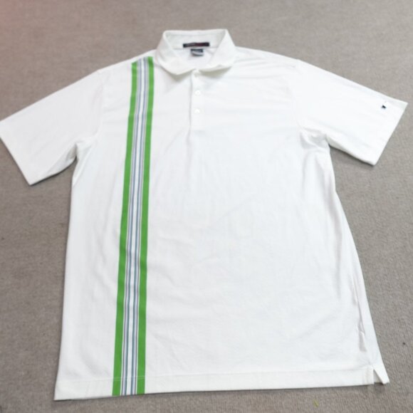 Nike Other - Nike Tiger Woods Polo Shirt Medium White Striped